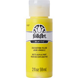 Folkart Acrylic Matte Daffodil Yellow 2 fl oz (2550) (DISCONTINUED)