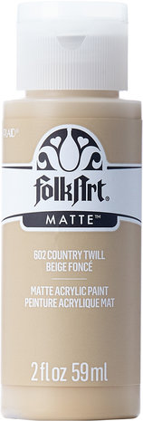 Folkart Acrylic Matte Country Twill 2 fl oz (602) Folkart Acrylic Matte Country Twill 2 fl oz (602)