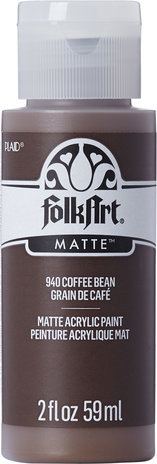 Folkart Acrylic Matte Coffee Bean 2 fl oz (940) Folkart Acrylic Matte Coffee Bean 2 fl oz (940)