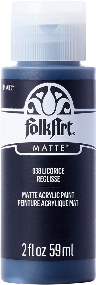 Folkart Acrylic Matte Licorice 2 fl oz (938) (DISCONTINUED) Folkart Acrylic Matte Licorice 2 fl oz (938) (DISCONTINUED)