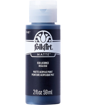 Folkart Acrylic Matte Licorice 2 fl oz (938) (DISCONTINUED) Folkart Acrylic Matte Licorice 2 fl oz (938) (DISCONTINUED)