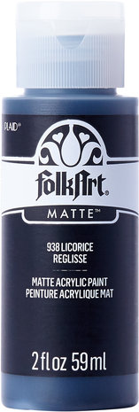 Folkart Acrylic Matte Licorice 2 fl oz (938) (DISCONTINUED) Folkart Acrylic Matte Licorice 2 fl oz (938) (DISCONTINUED)