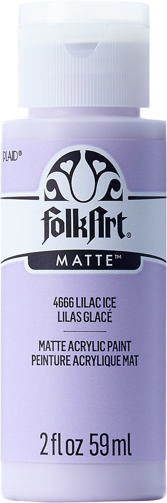 FolkArt Matte Acrylic Paint - Lilac Ice, 2 oz, Bottle