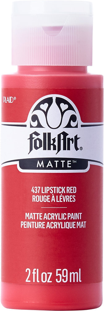 Folkart Acrylic Matte Lipstick Red 2 fl oz (437) Folkart Acrylic Matte Lipstick Red 2 fl oz (437)