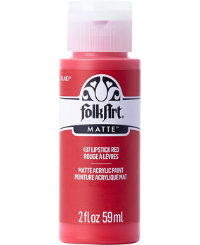 Folkart Acrylic Matte Lipstick Red 2 fl oz (437)