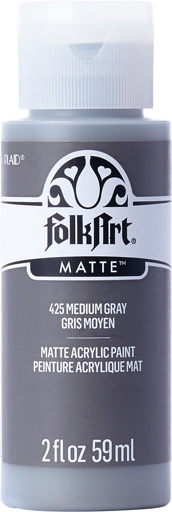 Folkart Acrylic Matte Medium Gray 2 fl oz (425) (DISCONTINUED) Folkart Acrylic Matte Medium Gray 2 fl oz (425) (DISCONTINUED)