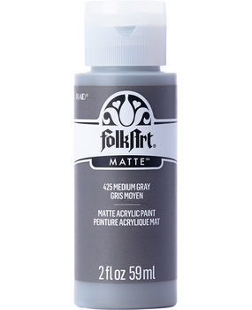 Folkart Acrylic Matte Medium Gray 2 fl oz (425) (DISCONTINUED)