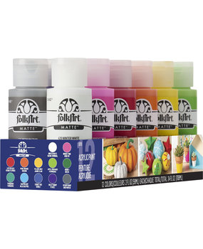 Folkart Acrylic Matte Paint Set Festival 12x2 fl oz (5070)