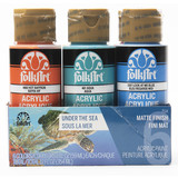 Folkart Acrylic Matte Paint Set Under The Sea 6x2 fl oz (7514) (DISCONTINUED)