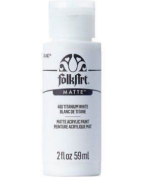 Folkart Acrylic Matte Titanium White 2 fl oz (480)