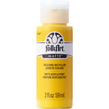 Folkart Acrylic Matte School Bus Yellow 2 fl oz (736) (DISCONTINUED)