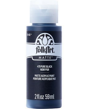 Folkart Acrylic Matte Pure Black 2 fl oz (479) Folkart Acrylic Matte Pure Black 2 fl oz (479)