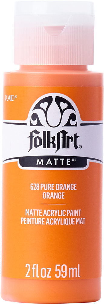 Folkart Acrylic Matte Pure Orange 2 fl oz (628) (DISCONTINUED) Folkart Acrylic Matte Pure Orange 2 fl oz (628) (DISCONTINUED)