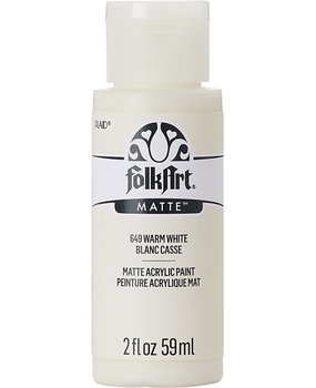 Folkart Acrylic Matte Warm White 2 fl oz (649) Folkart Acrylic Matte Warm White 2 fl oz (649)