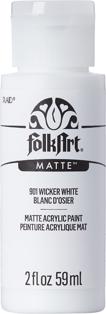 Folkart Acrylic Matte Wicker White 2 fl oz (901) Folkart Acrylic Matte Wicker White 2 fl oz (901)