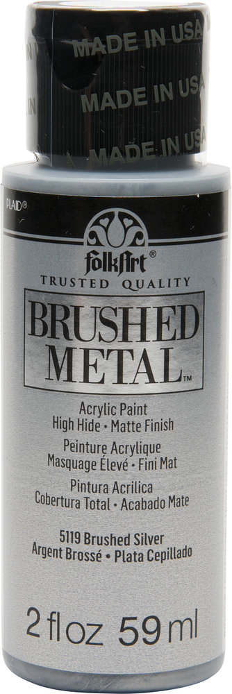 Folkart Brushed Metal Silver 2 fl oz (5119) (DISCONTINUED) Folkart Brushed Metal Silver 2 fl oz (5119) (DISCONTINUED)