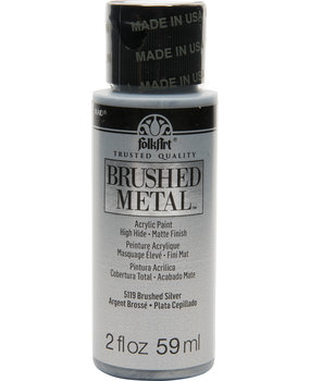 Folkart Brushed Metal Silver 2 fl oz (5119) (DISCONTINUED) Folkart Brushed Metal Silver 2 fl oz (5119) (DISCONTINUED)