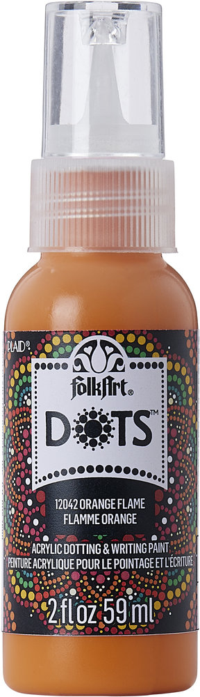Folkart Dots Orange Flame 2 fl oz (12042) (DISCONTINUED)