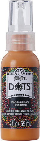 Folkart Dots Orange Flame 2 fl oz (12042) (DISCONTINUED)