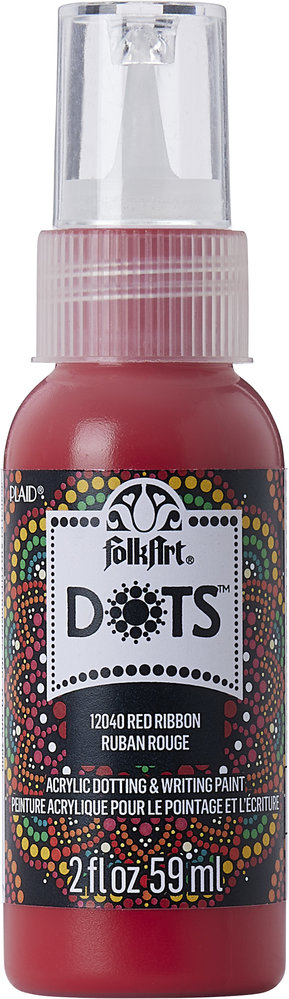 Folkart Dots Red Ribbon 2 fl oz (12040) (DISCONTINUED)