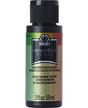 Folkart Dragonfly Glaze Green-Gold-Red Shift 2 fl oz (44385)