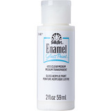 Folkart Enamel Glass Paint Clear Medium 2 fl oz (4035) (DISCONTINUED)