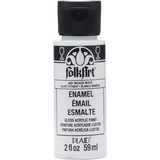 Folkart Enamel Glass Paint Wicker White 2 fl oz (4001)