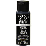 Folkart Enamel Glass Paint Licorice 2 fl oz (4032) (DISCONTINUED)