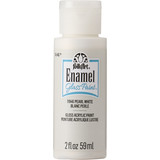 Folkart Enamel Glass Paint Pearl White 2 fl oz (11946) (DISCONTINUED)
