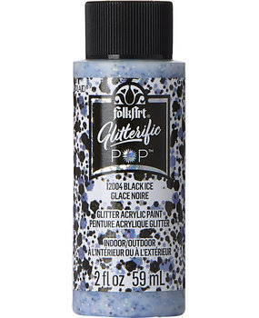 Folkart Glitterific Pop Black Ice 2 fl oz (12004)