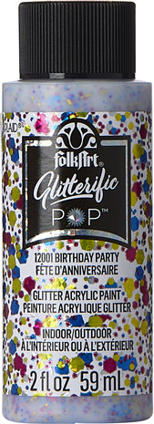 Folkart Glitterific Pop Birthday Party 2 fl oz (12001)