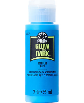 Folkart Glow-In-The-Dark Blue 2 fl oz (7229)