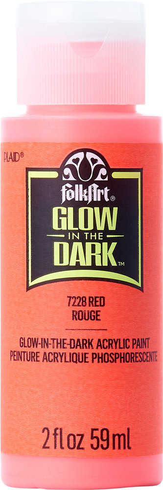 Folkart Glow-In-The-Dark Red 2 fl oz (7228) Folkart Glow-In-The-Dark Red 2 fl oz (7228)