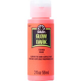 Folkart Glow-In-The-Dark Red 2 fl oz (7228)