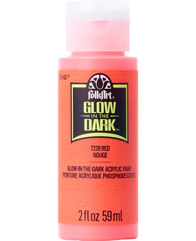 Folkart Glow-In-The-Dark Red 2 fl oz (7228)