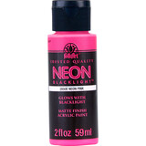 Folkart Neon Blacklight Pink 2 fl oz (2850) (DISCONTINUED)