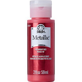 Folkart Metallic Bright Red 2 fl oz (493)
