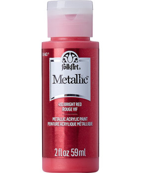 Folkart Metallic Bright Red 2 fl oz (493)