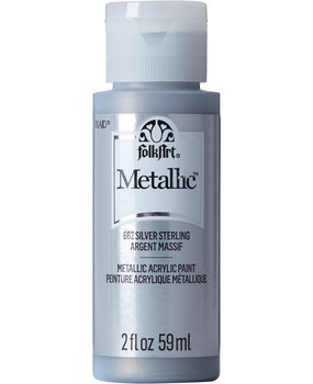 Folkart Metallic Silver Sterling 2 fl oz (662)