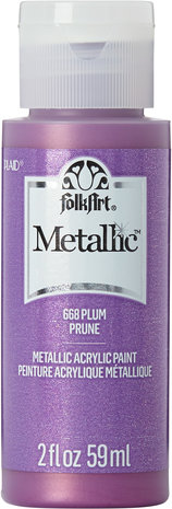 Folkart Metallic Plum 2 fl oz (668) (DISCONTINUED) Folkart Metallic Plum 2 fl oz (668) (DISCONTINUED)