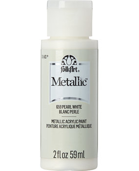 Folkart Metallic Pearl White 2 fl oz (659)