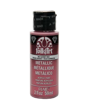 Folkart Metallic Garnet Red 2 fl oz (665) (DISCONTINUED)