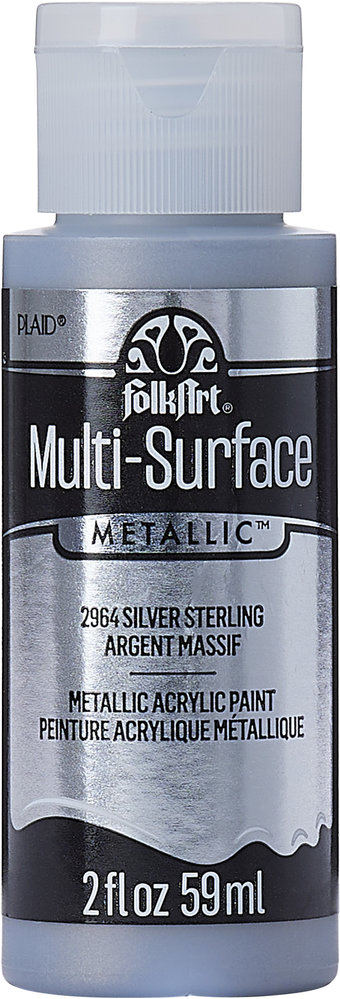 Folkart Multi-Surface Metallic Sterling Silver 2 fl oz (2964) (DISCONTINUED) Folkart Multi-Surface Metallic Sterling Silver 2 fl oz (2964) (DISCONTINUED)