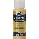 Folkart Multi-Surface Metallic Bright Gold 2 fl oz (2966)