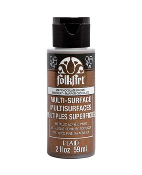 Folkart Multi-Surface Metallic Chocolate Brown 2 fl oz (2967) (DISCONTINUED)