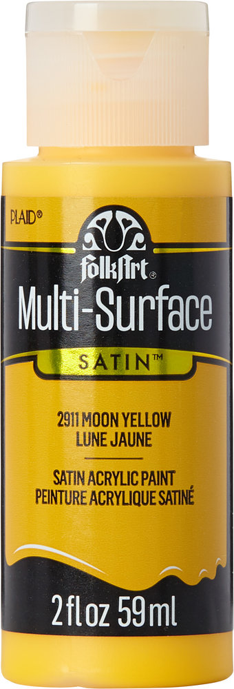 Folkart Multi-Surface Satin Moon Yellow 2 fl oz (2911) Folkart Multi-Surface Satin Moon Yellow 2 fl oz (2911)