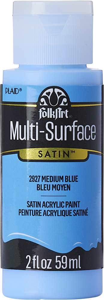 Folkart Multi-Surface Satin Medium Blue 2 fl oz (2927) (DISCONTINUED) Folkart Multi-Surface Satin Medium Blue 2 fl oz (2927) (DISCONTINUED)
