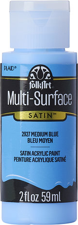 Folkart Multi-Surface Satin Medium Blue 2 fl oz (2927) (DISCONTINUED) Folkart Multi-Surface Satin Medium Blue 2 fl oz (2927) (DISCONTINUED)