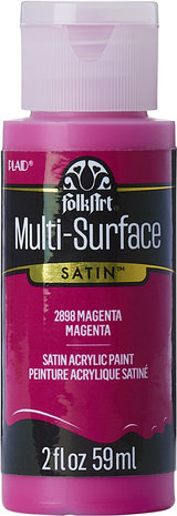 Folkart Multi-Surface Satin Magenta 2 fl oz (2898)