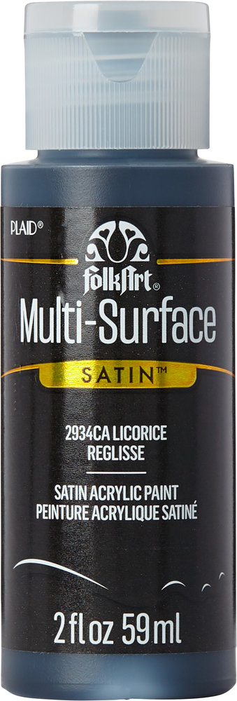 Folkart Multi-Surface Satin Licorice 2 fl oz (2934) (DISCONTINUED) Folkart Multi-Surface Satin Licorice 2 fl oz (2934) (DISCONTINUED)
